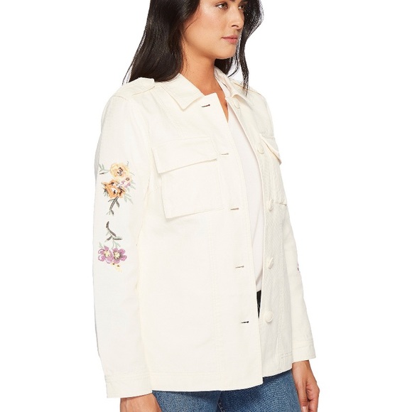 NWT Levis Broken Canvas Embroidered Shirt Jacket S - Picture 8 of 8
